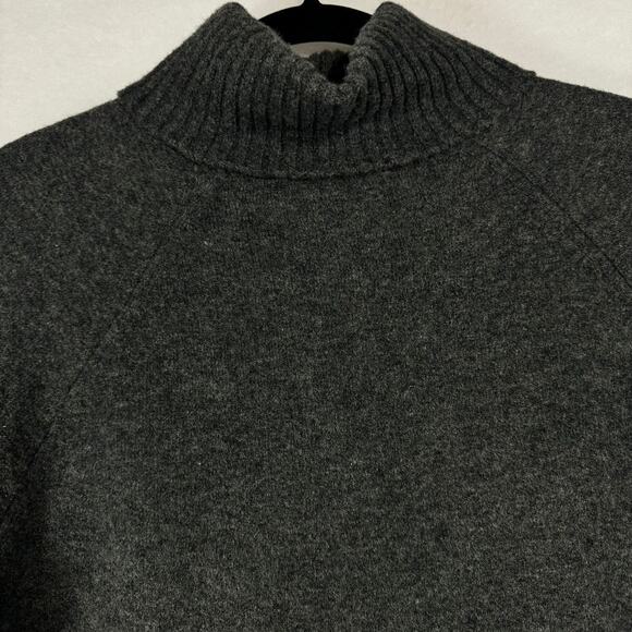 J.Crew Womens Wool/Alpaca Blend Turtleneck Gray Sweater Sz M Minimalist Cottage - Picture 3 of 6